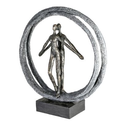 Casablanca by GILDE Skulptur Paar im Ring bronze/silber | 04001250799030
