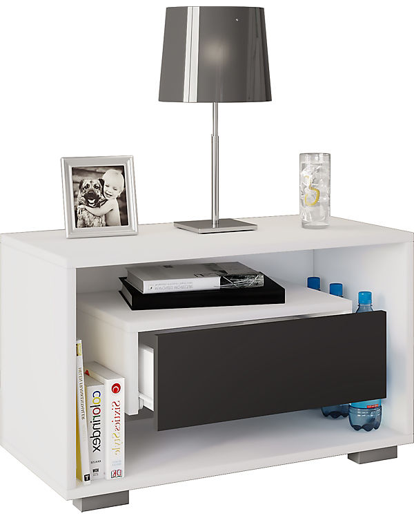 VCM Holz Nachtschrank Beistelltisch Schublade Konsole Nachttisch Bledo Mini weiß | 04051814409691 VCM Holz Nachtschrank Beistelltisch Schublade Konsole Nachttisch Bledo Mini weiß | 04051814409691