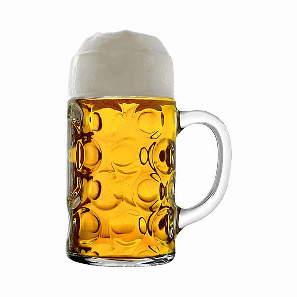 ISAR Maßkrug Bierkrug 1,0 Liter Biergläser
