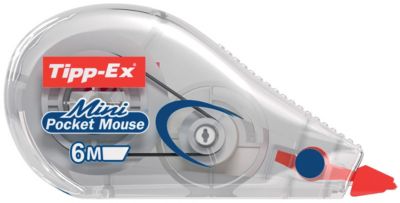 2 x Tipp-Ex Mini Pocket Mouse Korrekturroller 6m x 5mm Korrekturroller weiß 