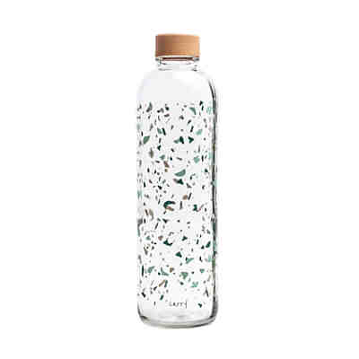 Trinkflasche aus Glas  1,0l Terrazzo