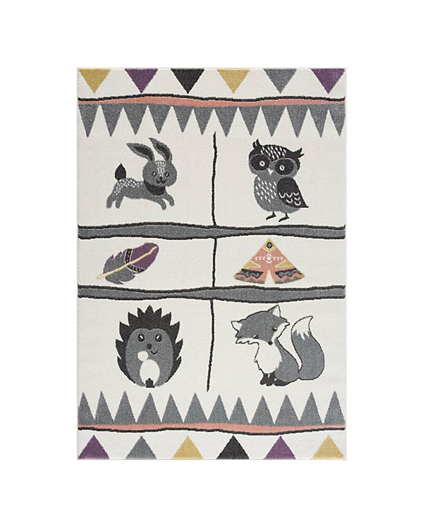 carpet city® Kinderteppich mit Tier-Motiven – Creme, Grau – Teppich Kinderzimmer Flachflor creme Gr. 80 x 150 | 04260679084596 carpet city® Kinderteppich mit Tier-Motiven – Creme, Grau – Teppich Kinderzimmer Flachflor creme Gr. 80 x 150 | 04260679084596