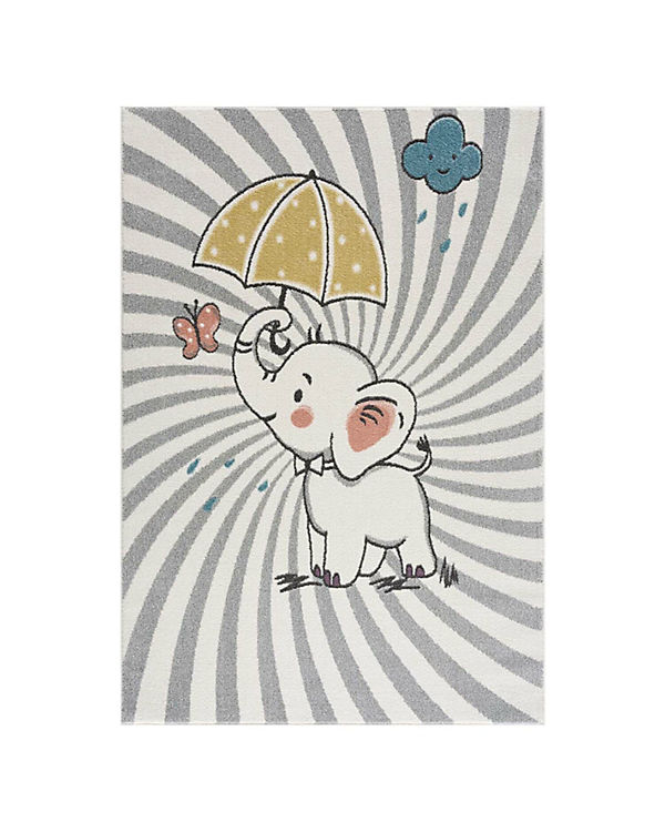 carpet city® Kinderteppich mit Tier-Motiv – Creme, Grau – Teppich Kinderzimmer Flachflor creme Gr. 80 x 150 | 04260679084657 carpet city® Kinderteppich mit Tier-Motiv – Creme, Grau – Teppich Kinderzimmer Flachflor creme Gr. 80 x 150 | 04260679084657