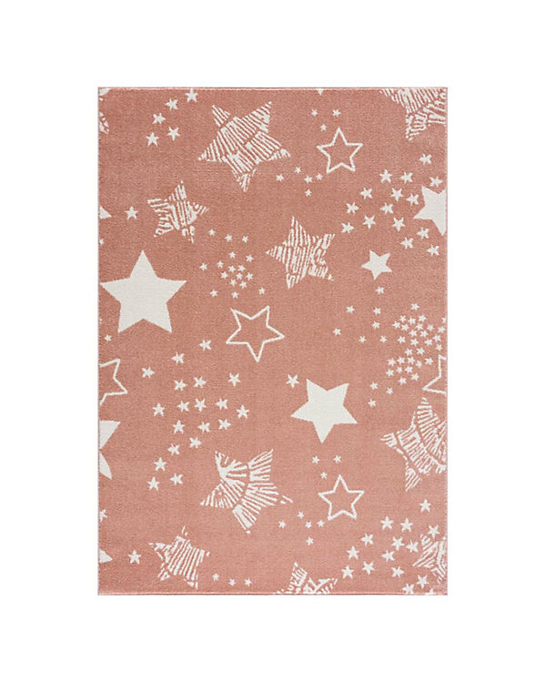 carpet city® Kinderteppich mit Sternen – Rosé – Teppich Kinderzimmer, Babyzimmer Flachflor altrosa Gr. 80 x 150 | 04260679085135 carpet city® Kinderteppich mit Sternen – Rosé – Teppich Kinderzimmer, Babyzimmer Flachflor altrosa Gr. 80 x 150 | 04260679085135