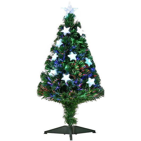 Künstlicher Weihnachtsbaum mit weißen LED-Sternen