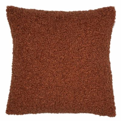ESPRIT pflegeleichte Kissenbezüge in Samtoptik 45x45cm TEDDY verdeckter Reißverschluss rot/braun Gr. 45 x 45 | 04005414443739