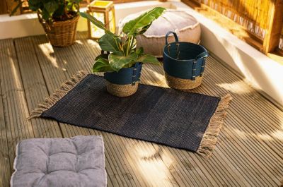 HOME Living „Bundle Korb Set „“Blue““ 3tlg. Körbe“ blau | 04250637812446