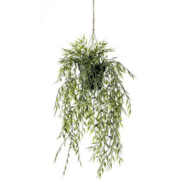 Kunstpflanze Bambus Hängend in Topf 50 cm Kunstpflanze