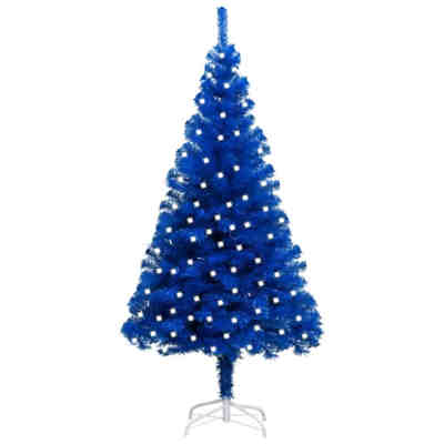 Künstlicher Weihnachtsbaum mit LEDs & Ständer Rot 180 cm PVC