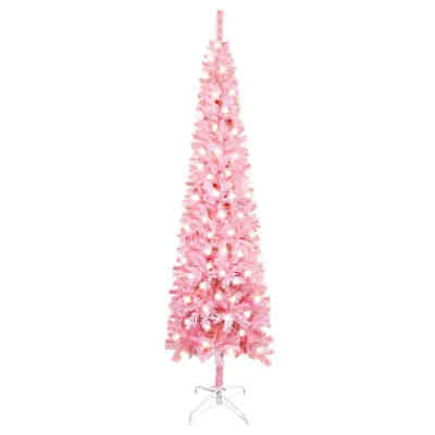 Weihnachtsbaum Schlank mit LEDs Rosa 180 cm