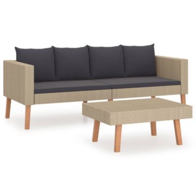 vidaXL Gartenmöbel 7-tlg Poly Rattan Lounge Sofa Sitzgruppe mehrere Auswahl 