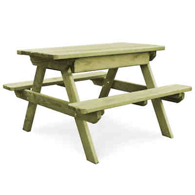 Picknicktisch mit Bänken 90×90×58 cm Kiefernholz Imprägniert Gartentisch