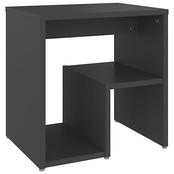 Nachttisch Grau 40x30x40 cm Holzwerkstoff Nachttisch