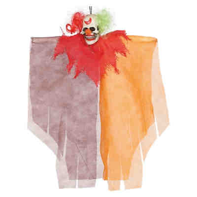 Horror Clown Hängefigur als Halloween Dekoration 30cm Partydeko