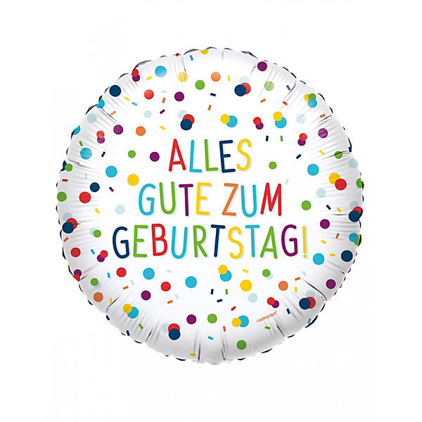 Alles Gute Zum Geburtstag Konfetti Folienballon Folienballons