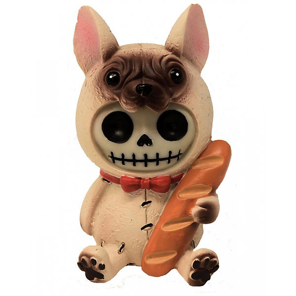 Kleine French Bulldog Furrybones Figur - Skelettfigur als Geschenkidee Dekofiguren