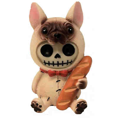 Kleine French Bulldog Furrybones Figur - Skelettfigur als Geschenkidee Dekofiguren