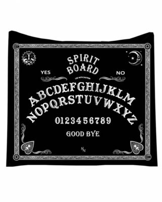 Ouija Board Tagesdecke als dekorativer Überwurf und als Geschenk Horrorfilm Fans Partydeko schwarz  Kinder | 04251680547125