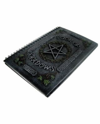 Schwarzes Pentagram Notizbuch mit Efeu Dekofiguren schwarz | 04251680548023