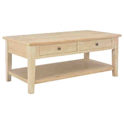 Holz Couchtisch 100x55cm Beistelltisch Wohnzimmertisch Tisch Grau/Braun Couchtisch