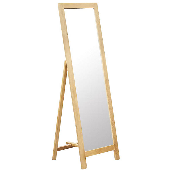 Standspiegel 48 x 46,5 x 150 cm Massivholz Eiche Spiegel