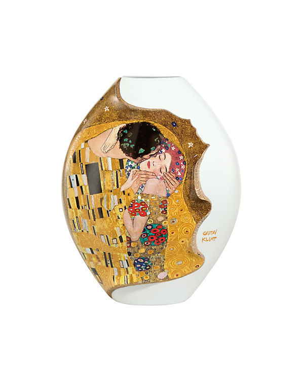 Goebel Vase Gustav Klimt – Der Kuss bunt | 04005169305337 Goebel Vase Gustav Klimt – Der Kuss bunt | 04005169305337