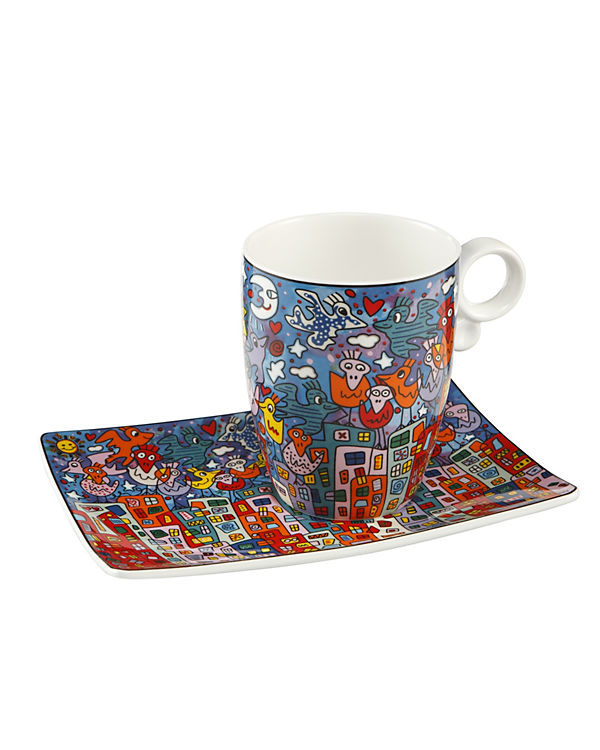 Goebel Künstlertasse James Rizzi – City Birds bunt | 04005169321993 Goebel Künstlertasse James Rizzi – City Birds bunt | 04005169321993