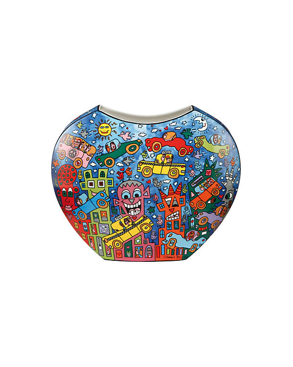 Goebel Vase James Rizzi – Not getting around the traffic bunt | 04005169323058 Goebel Vase James Rizzi – Not getting around the traffic bunt | 04005169323058
