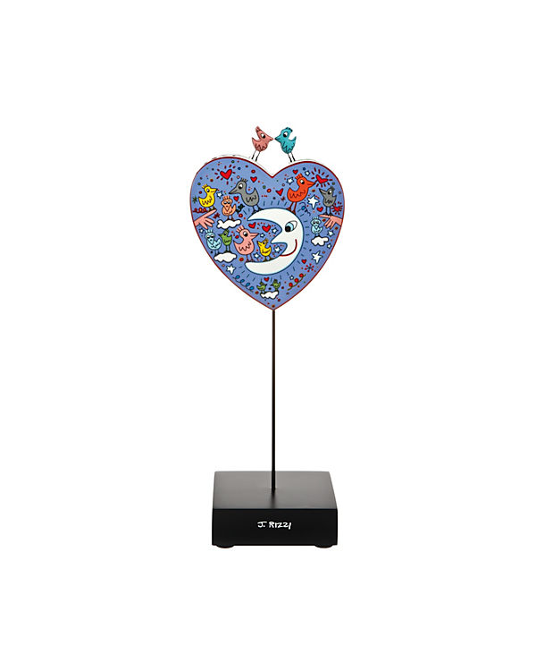 Goebel Figur James Rizzi – Birds love the moon bunt | 04005169323096 Goebel Figur James Rizzi – Birds love the moon bunt | 04005169323096
