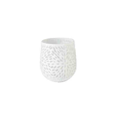 Vase White Carved