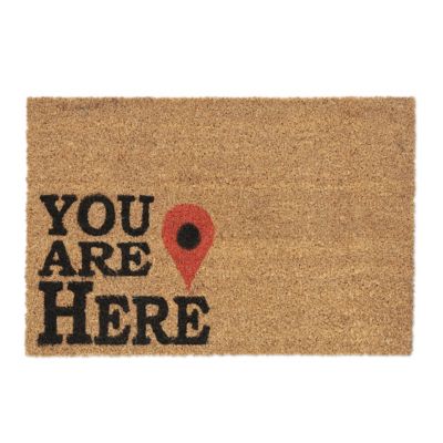 relaxdays „Fußmatte Kokos „“You Are Here“““ braun/schwarz | 04052025390495