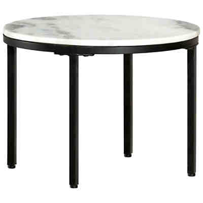 Couchtisch Echter Marmor Beistelltisch Wohnzimmertisch Tisch Ø50/65cm Couchtisch