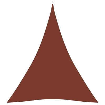 Sonnensegel Oxford-Gewebe Dreieckig 5x7x7 m Terracotta-Rot Sonnensegel