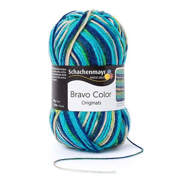 Handstrickgarne Bravo Color, 50g Fresh