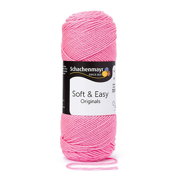 Handstrickgarne Soft & Easy, 100g Pink