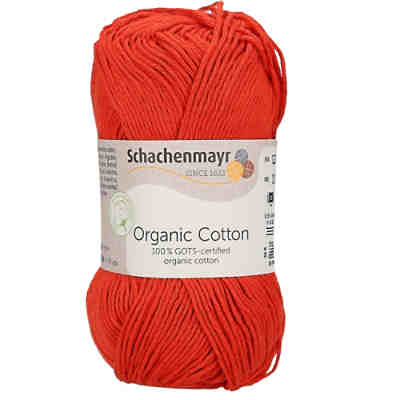 Handstrickgarne Organic Cotton, 50g Red