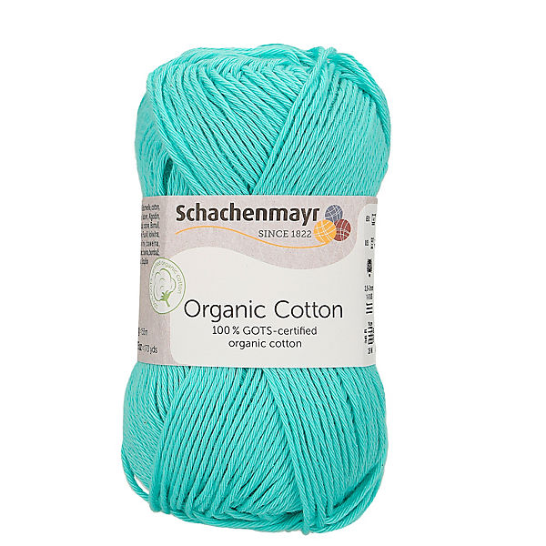 Handstrickgarne Organic Cotton, 50g Turquoise
