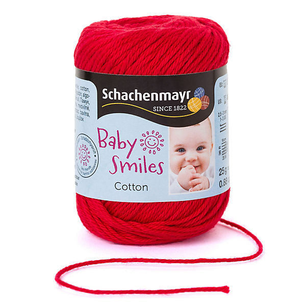 Handstrickgarne Baby Smiles Cotton, 25g Red