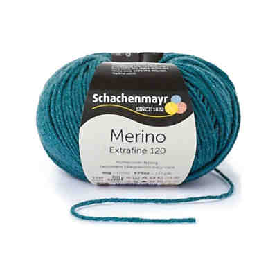 Handstrickgarne Merino Extrafine 120, 50g Meerblau