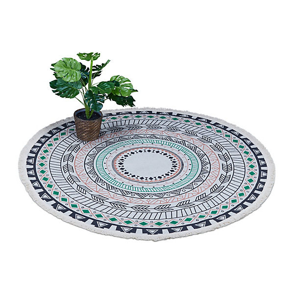 Runder Teppich mit Mandala-Design