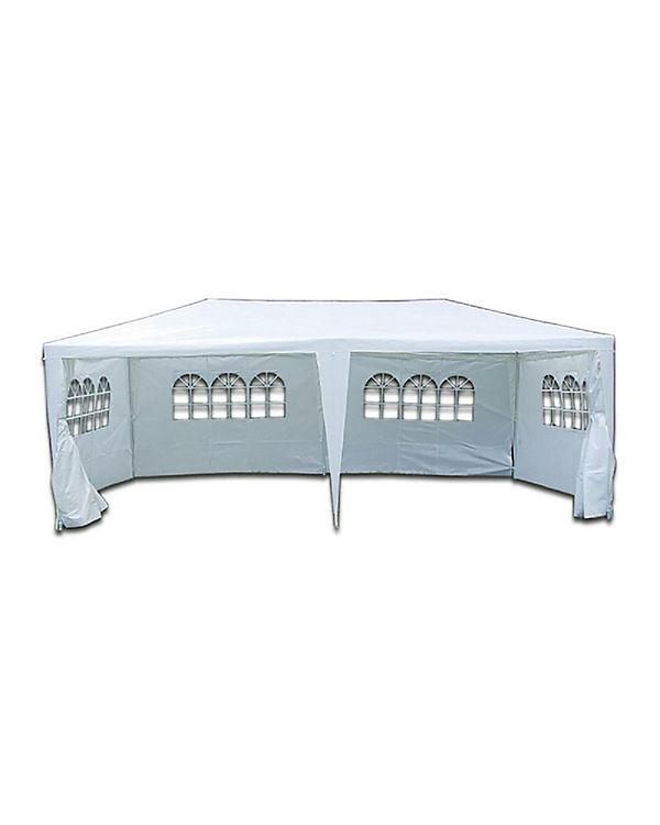 VCM Pavillon 3×6 m in weiß PE Plane + Seitenteile Partyzelt Gartenzelt Sonnenschutz | 04051814400605 VCM Pavillon 3×6 m in weiß PE Plane + Seitenteile Partyzelt Gartenzelt Sonnenschutz | 04051814400605