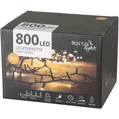 LED-Lichterkette mit 800 LED, dimmbar, inkl. Timerfunktion, Länge: 19m