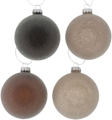 BOLTZE „12er-Set Weihnachtskugel „“Babido““, Ø 8cm“ mehrfarbig | 04066076092611