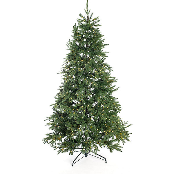 Weihnachtsbaum, künstlich, Sherwood Fichte inkl. Lichterkette 210cm