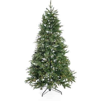 Weihnachtsbaum, künstlich, Sherwood Fichte inkl. Lichterkette 210cm