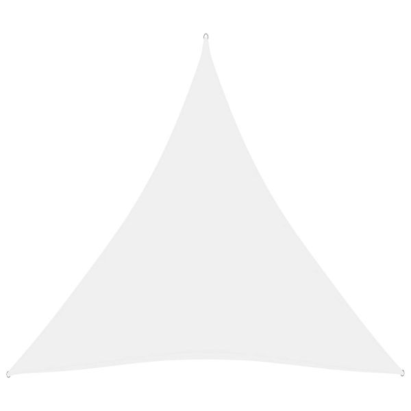 Sonnensegel Oxford-Gewebe Dreieckig 3x3x3 m Weiß Sonnensegel