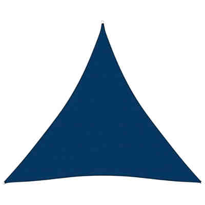 Sonnensegel Oxford-Gewebe Dreieckig 5x6x6 m Blau Sonnensegel