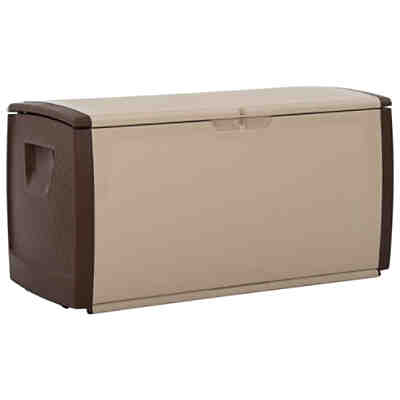 Aufbewahrungsbox Beige und Braun 122x56x63 cm Aufbewahrungsbehälter