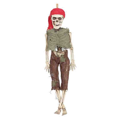 Skelett Pirat Hängefigur als Halloween Dekoration 40cm Partydeko
