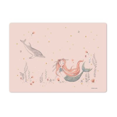 coveryourdesk Schreibtischunterlage Schreibtischunterlage Kinder und Erwachsene – “Mermaid“ – aus erstklassigem, strapazierfähigem Vinyl (Kunststoff -BPA frei) – 60 x 40 cm – Made in Germany beige  Kinder | 09502364421121
